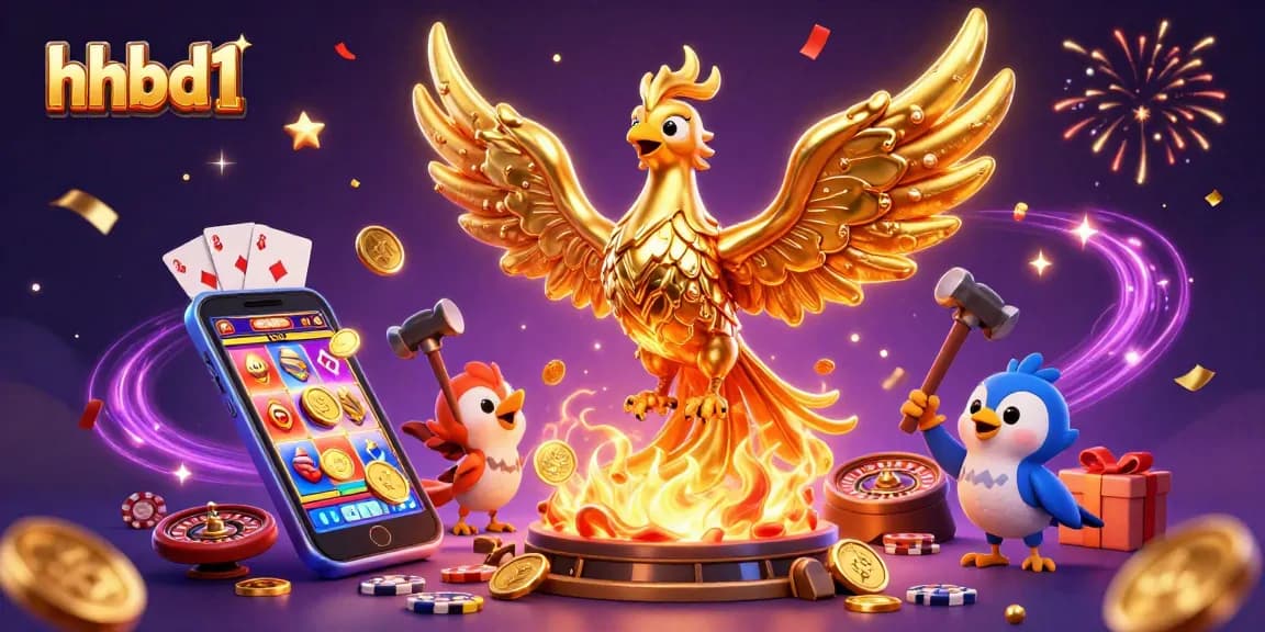 hhbd1 sparks excitement with a molten phoenix and dynamic casino elements.