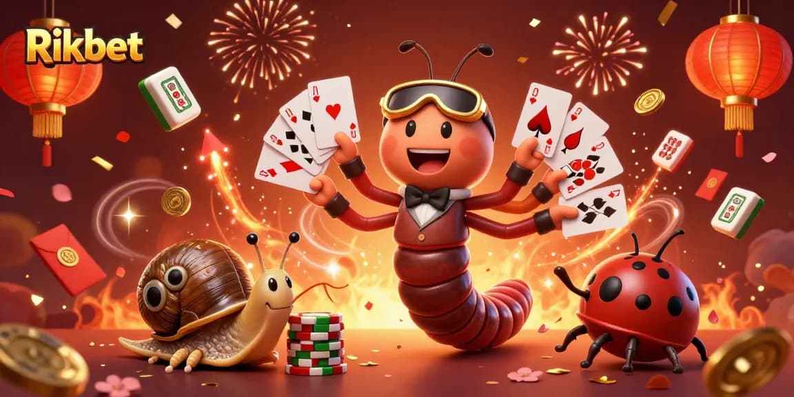 Engage in thrilling gambling action with Rikbet’s lively casino scene featuring vibrant characters and dynamic game elements.