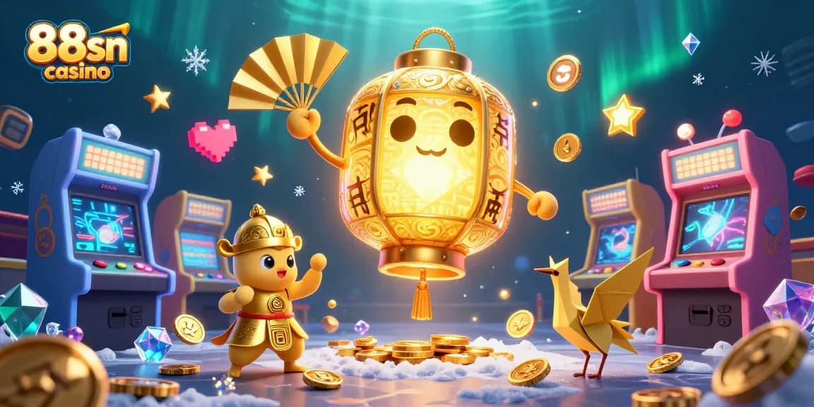 Experience the excitement of 88sn casino with vibrant game elements and mythical characters.