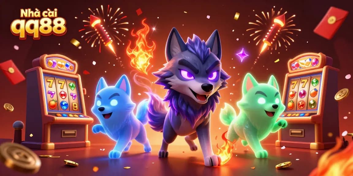 Engage with the vibrant world of Nhà cái qq88 featuring dynamic slot machines and energetic characters.