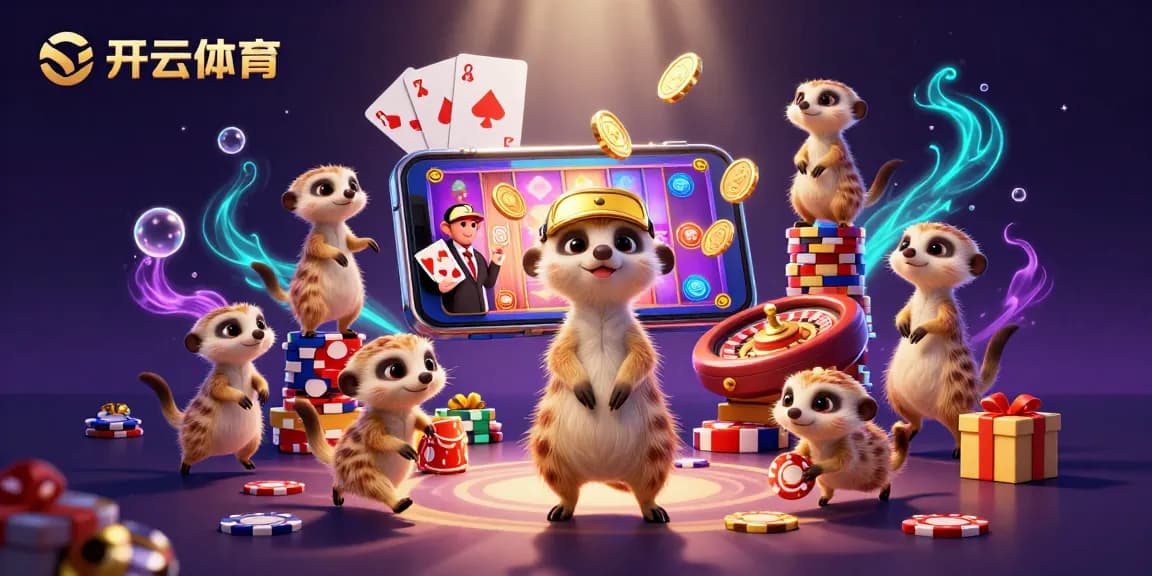Experience thrilling gameplay at 开云体育 with meerkats running this vibrant casino operation.