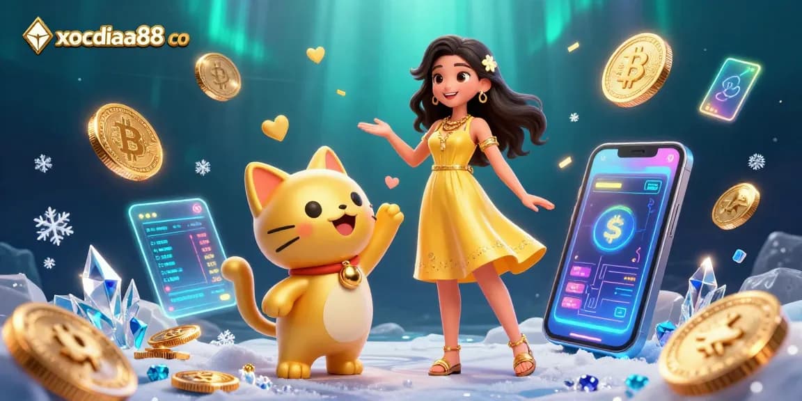 Play and win big with xocdiaa88 co in a vibrant, interactive casino scene filled with excitement.