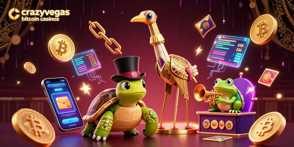 Engage with crazyvegas bitcoin casinos through interactive gaming elements and vibrant characters.