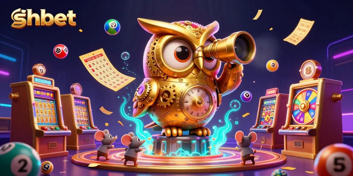 Experience shbet's vibrant gaming scene with animated characters and lively casino elements.