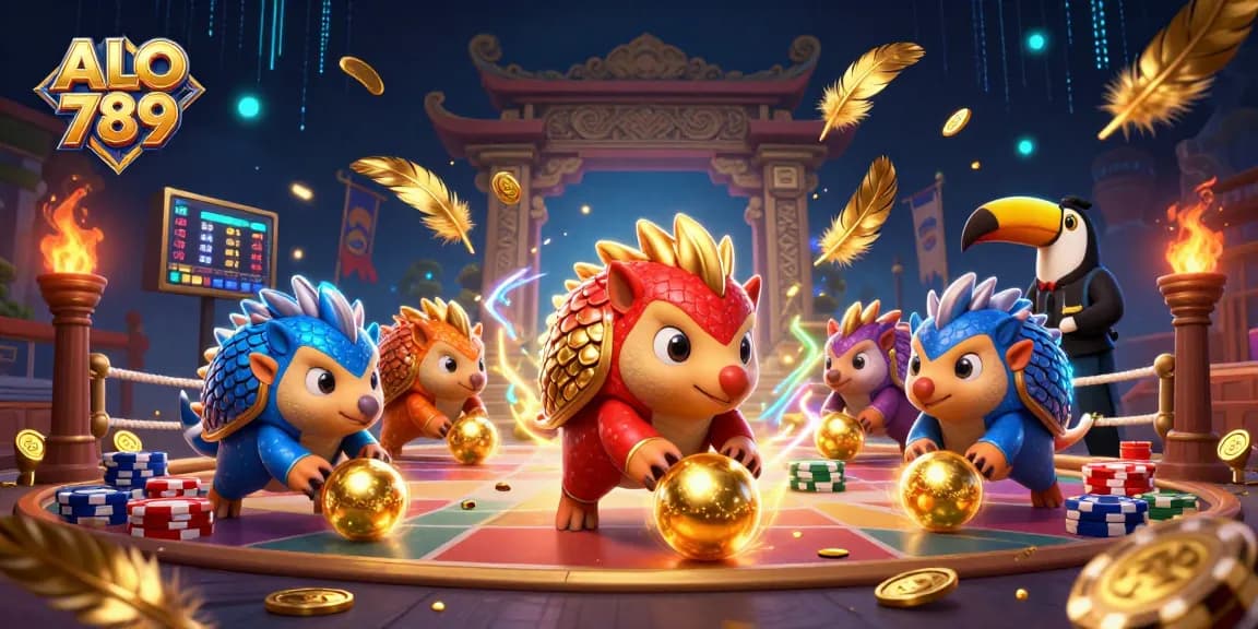 Engage with ALO 789's dynamic casino action as rival pangolins compete, enhancing your betting experience.