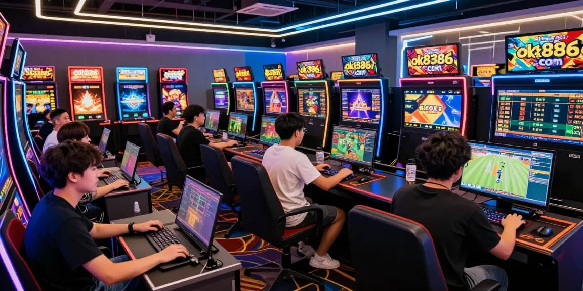 Dynamic gaming scene on ok8386.com with players enjoying interactive betting experiences and vibrant atmosphere.