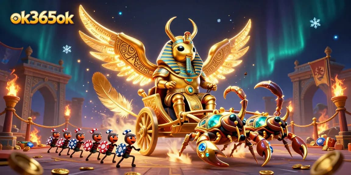 Experience exhilarating gameplay with ok365ok in this dynamic casino scene featuring epic characters and vibrant elements.