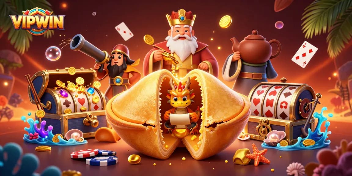 Experience thrilling gaming adventures with VIPWIN as luck unfolds in a vibrant casino scene.