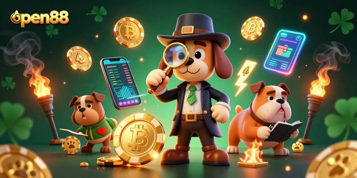Join the adventure in open88 as the detective bloodhound uncovers poker chip clues amidst crypto chaos.