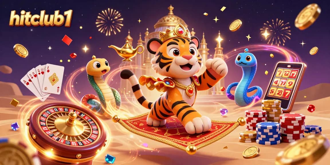 Experience the magic of gaming at hitclub1 with a vibrant casino scene full of excitement.