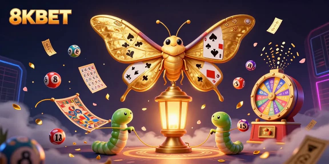 Experience winning moments at 8KBET with vibrant lottery balls and dynamic game elements.