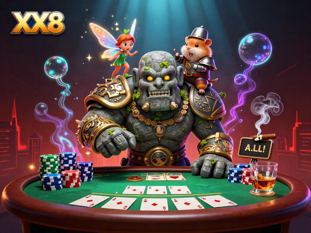 Experience the thrill of XX8 with a dynamic golem guardian, fairy magic, and poker elements.