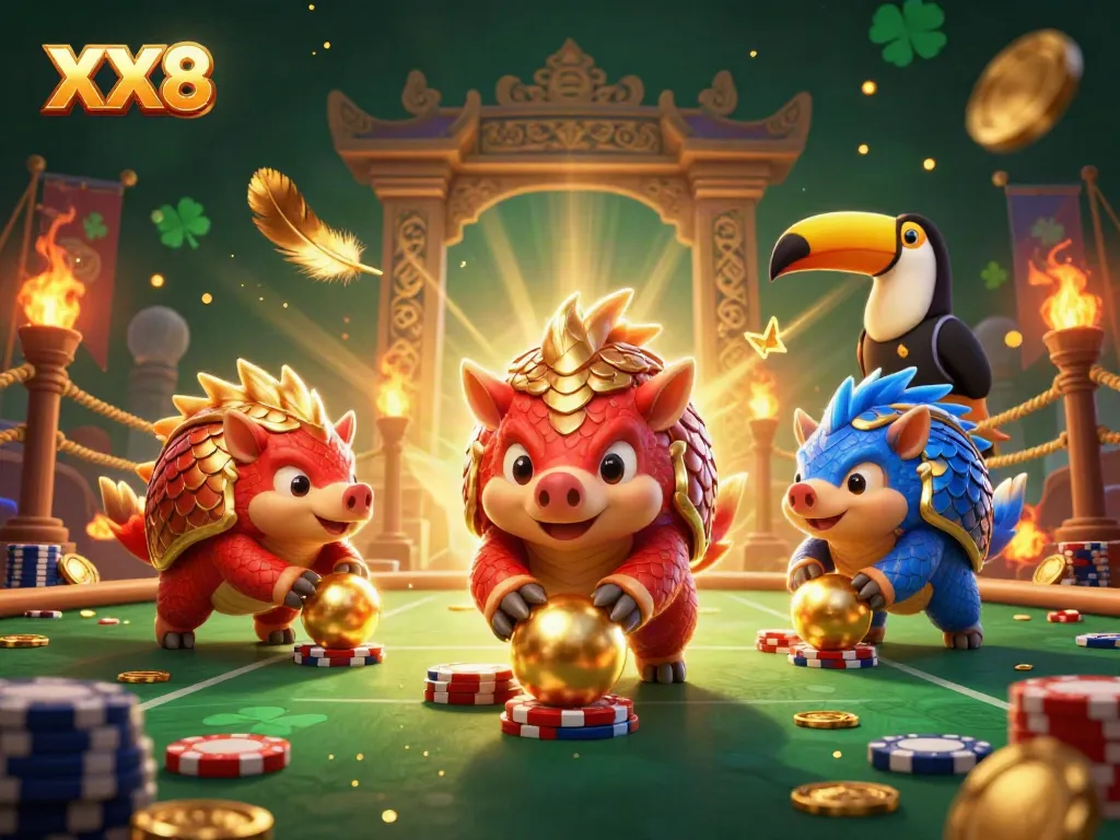 Compete in the thrilling XX8 casino with vibrant pangolins and stunning visuals.
