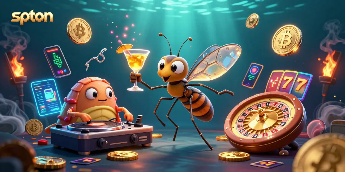 Mainkan spton dengan gaya unik melalui ilustrasi 3D yang menggambarkan kasino yang penuh warna dan elemen menarik.