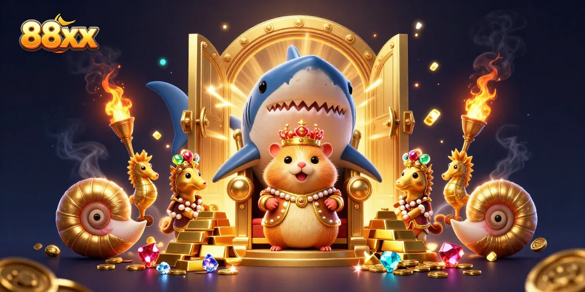 Play and win with 88xx at a vibrant online casino featuring exciting treasures and characters.