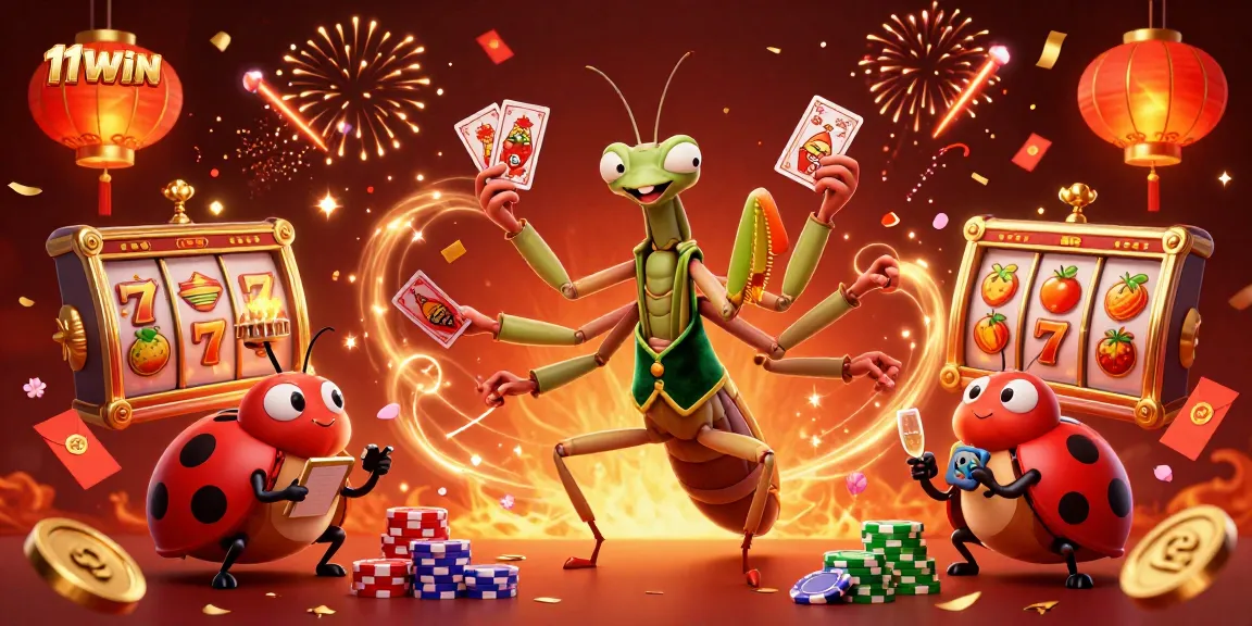 Experience thrilling wins at 11WIN with a vibrant casino scene showcasing dynamic game elements.