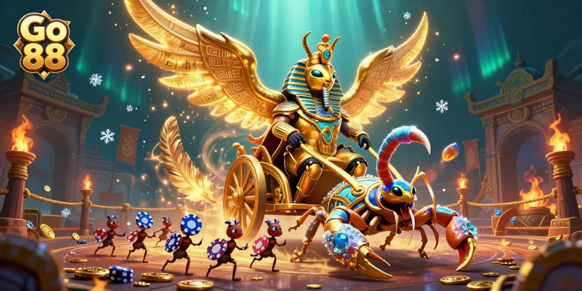 Engage in vibrant action at Go 88 Casino with 3D cartoon characters in a rich, exciting gambling scene.