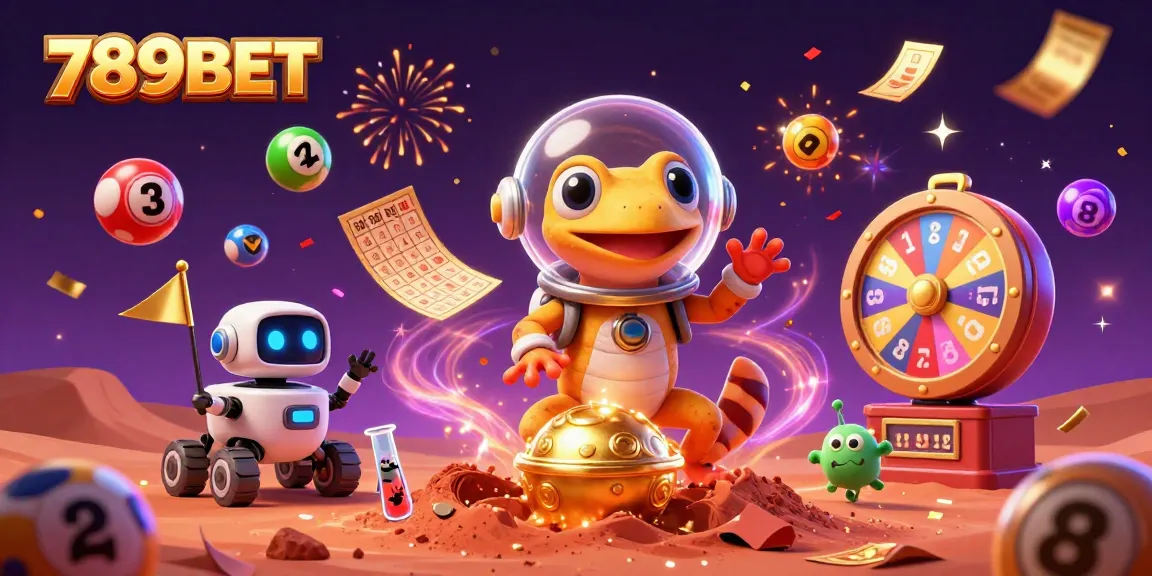 Experience thrilling gaming adventures with 789BET in a Martian casino landscape.