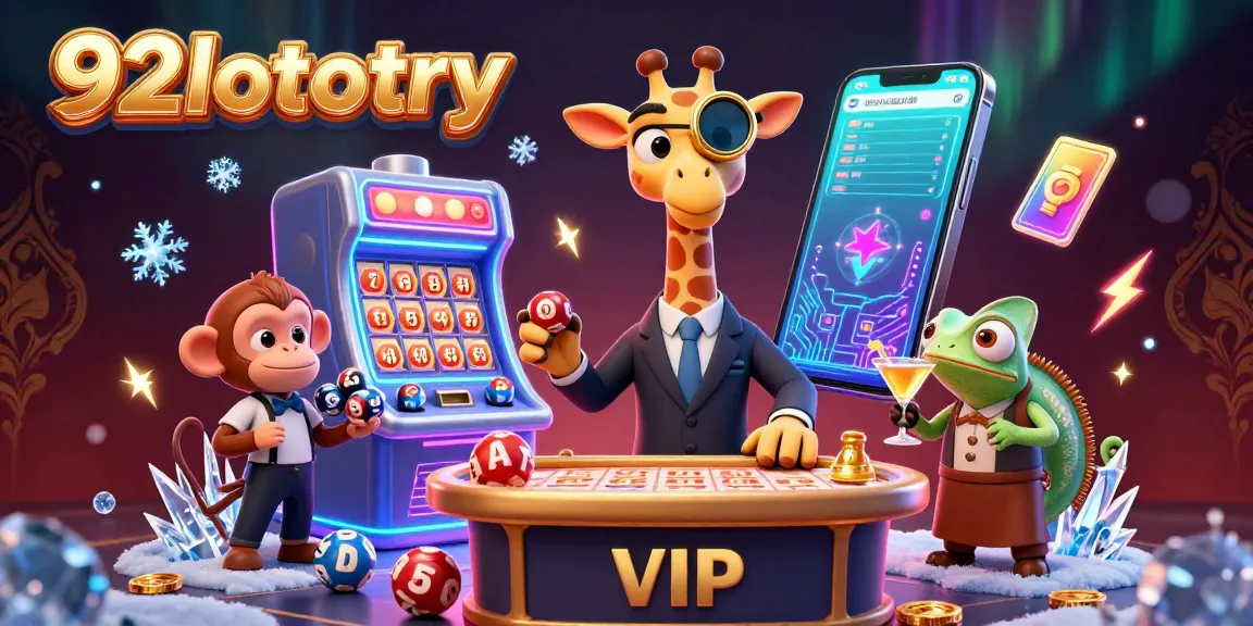 Play lottery games with 92lottery while enjoying exciting dynamics with characters and vibrant visuals