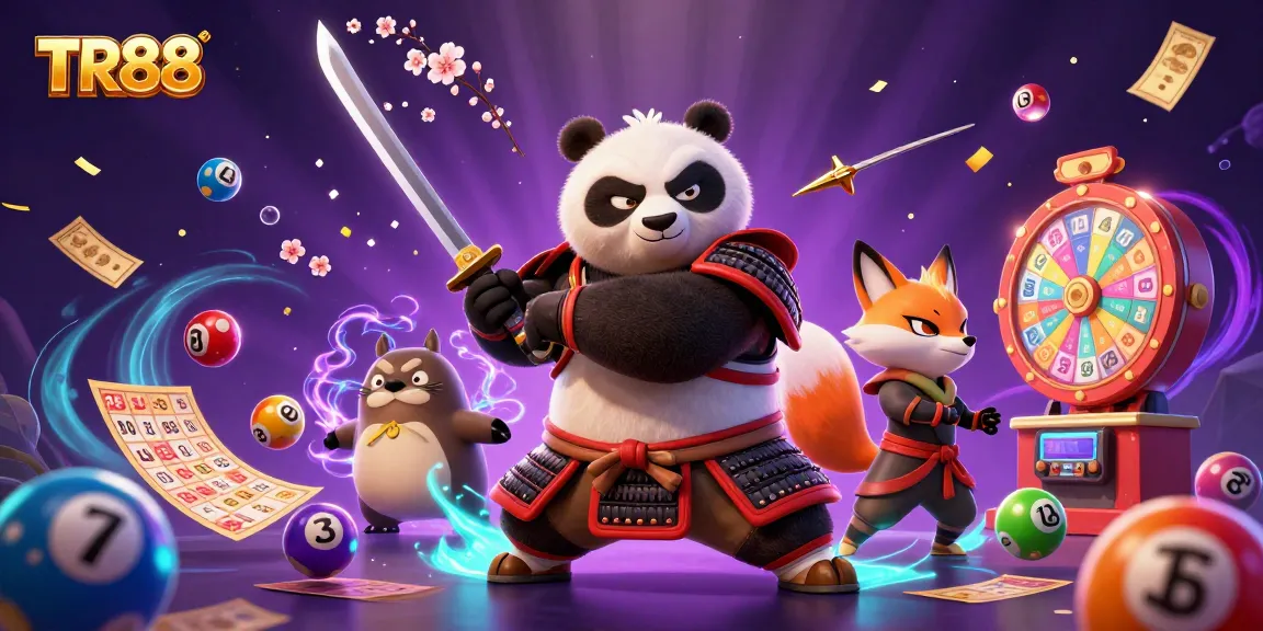 Experience TR88 with vibrant characters and gaming elements in a dynamic casino scene.